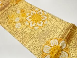 華紋に桜・菖蒲・蜀江文模様織出し袋帯